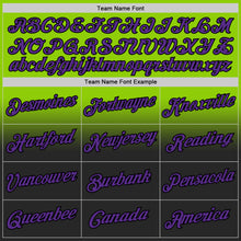 Laden Sie das Bild in den Galerie-Viewer, Custom Stitched Neon Green Purple-Black Fade Fashion Sports Pullover Sweatshirt Hoodie
