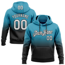 Load image into Gallery viewer, Custom Stitched Panther Blue White-Black Fade Fashion Sports Pullover Sweatshirt Hoodie
