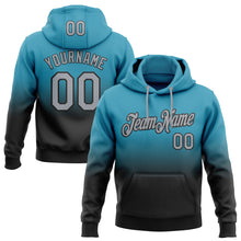Load image into Gallery viewer, Custom Stitched Panther Blue Gray-Black Fade Fashion Sports Pullover Sweatshirt Hoodie
