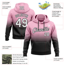 Load image into Gallery viewer, Custom Stitched Light Pink White-Black Fade Fashion Sports Pullover Sweatshirt Hoodie
