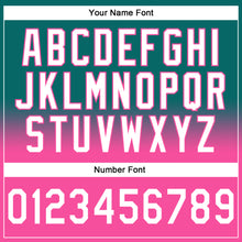 Load image into Gallery viewer, Custom Stitched Teal White-Pink Fade Fashion Sports Pullover Sweatshirt Hoodie
