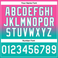 Load image into Gallery viewer, Custom Stitched Pink White-Aqua Fade Fashion Sports Pullover Sweatshirt Hoodie
