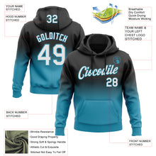 Load image into Gallery viewer, Custom Stitched Black White-Panther Blue Fade Fashion Sports Pullover Sweatshirt Hoodie
