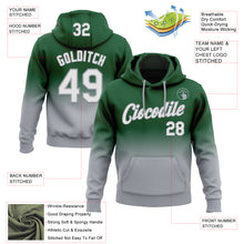 Load image into Gallery viewer, Custom Stitched Green White-Gray Fade Fashion Sports Pullover Sweatshirt Hoodie
