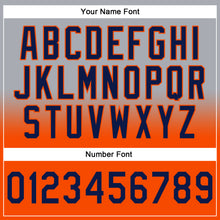 Загрузить изображение в средство просмотра галереи, Custom Stitched Gray Navy-Orange Fade Fashion Sports Pullover Sweatshirt Hoodie
