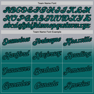 Custom Stitched Gray Teal-Black Fade Fashion Sports Pullover Sweatshirt Hoodie