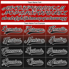 Laden Sie das Bild in den Galerie-Viewer, Custom Red Black-White Fade Fashion Hockey Lace Neck Jersey
