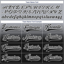 Laden Sie das Bild in den Galerie-Viewer, Custom Gray Black-White Fade Fashion Hockey Lace Neck Jersey
