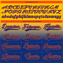 Charger l'image dans la galerie, Custom Yellow Royal-Orange Fade Fashion Hockey Lace Neck Jersey
