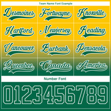 Charger l'image dans la galerie, Custom Yellow Kelly Green-White Fade Fashion Hockey Lace Neck Jersey
