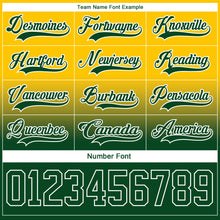 Charger l'image dans la galerie, Custom Yellow Green-White Fade Fashion Hockey Lace Neck Jersey

