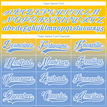 Загрузить изображение в средство просмотра галереи, Custom Yellow Light Blue-White Fade Fashion Hockey Lace Neck Jersey
