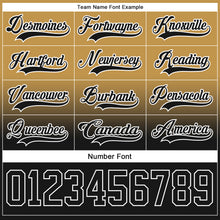 Charger l'image dans la galerie, Custom Old Gold Black-White Fade Fashion Hockey Lace Neck Jersey
