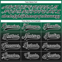 Charger l'image dans la galerie, Custom Kelly Green Black-White Fade Fashion Hockey Lace Neck Jersey
