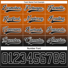 Charger l'image dans la galerie, Custom Texas Orange Black-White Fade Fashion Hockey Lace Neck Jersey
