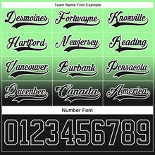 Charger l'image dans la galerie, Custom Pea Green Black-White Fade Fashion Hockey Lace Neck Jersey
