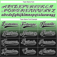 Charger l'image dans la galerie, Custom Pea Green Black-White Fade Fashion Hockey Lace Neck Jersey
