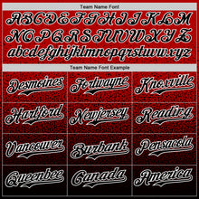 Загрузить изображение в средство просмотра галереи, Custom Red Black-White Fade Fashion Speckle Authentic Baseball Jersey
