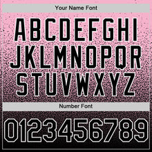 Load image into Gallery viewer, Custom Light Pink Black-White Fade Fashion Speckle Authentic Baseball Jersey
