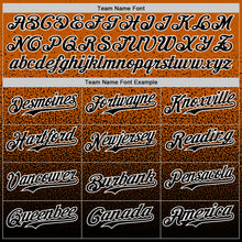 Загрузить изображение в средство просмотра галереи, Custom Bay Orange Black-White Fade Fashion Speckle Authentic Baseball Jersey
