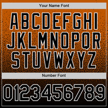 Загрузить изображение в средство просмотра галереи, Custom Bay Orange Black-White Fade Fashion Speckle Authentic Baseball Jersey
