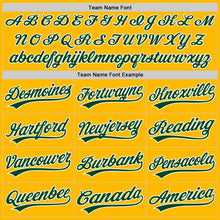 Load image into Gallery viewer, Custom Stitched Gold Green-White Baseball Pullover Sweatshirt Hoodie
