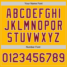 Load image into Gallery viewer, Custom Stitched Gold Crimson-White Baseball Pullover Sweatshirt Hoodie
