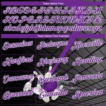 Laden Sie das Bild in den Galerie-Viewer, Custom Black Purple-White 3D Pattern Design Bowling Performance Polo Shirt
