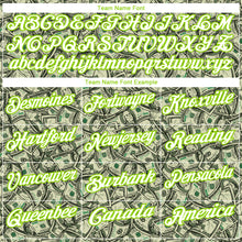Laden Sie das Bild in den Galerie-Viewer, Custom Green White-Neon Green 3D Pattern Design Dollar Performance Golf Polo Shirt
