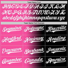 Load image into Gallery viewer, Custom Black White-Pink Authentic Gradient Fashion Baseball Jersey
