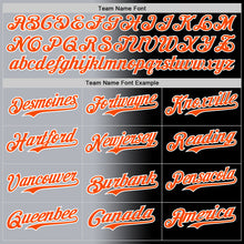 Charger l&#39;image dans la galerie, Custom Black Orange Gray-White Authentic Gradient Fashion Baseball Jersey

