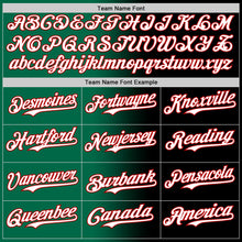 Load image into Gallery viewer, Custom Black White Kelly Green-Red Authentic Gradient Fashion Baseball Jersey
