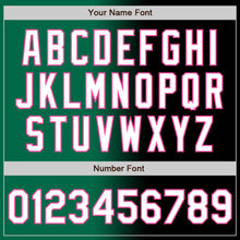 Load image into Gallery viewer, Custom Black White Kelly Green-Pink Authentic Gradient Fashion Baseball Jersey
