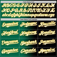 Load image into Gallery viewer, Custom Black White Kelly Green-Gold Authentic Gradient Fashion Baseball Jersey
