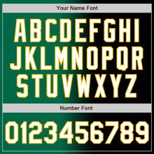 Load image into Gallery viewer, Custom Black White Kelly Green-Gold Authentic Gradient Fashion Baseball Jersey
