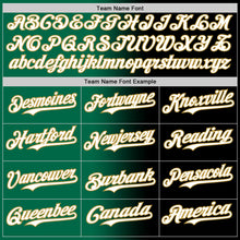 Load image into Gallery viewer, Custom Black White Kelly Green-Old Gold Authentic Gradient Fashion Baseball Jersey
