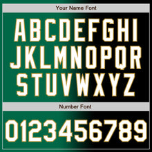 Load image into Gallery viewer, Custom Black White Kelly Green-Old Gold Authentic Gradient Fashion Baseball Jersey
