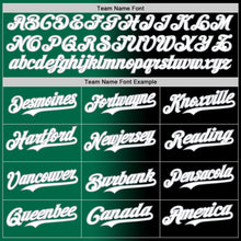 Load image into Gallery viewer, Custom Black White Kelly Green-Gray Authentic Gradient Fashion Baseball Jersey
