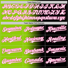 Load image into Gallery viewer, Custom Black White Neon Green-Pink Authentic Gradient Fashion Baseball Jersey
