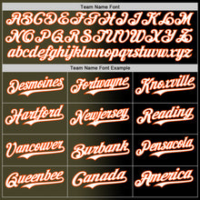 Load image into Gallery viewer, Custom Black White Olive-Orange Authentic Gradient Fashion Baseball Jersey
