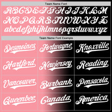 Laden Sie das Bild in den Galerie-Viewer, Custom Black White-Medium Pink Authentic Gradient Fashion Baseball Jersey
