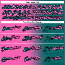 Load image into Gallery viewer, Custom Teal Pink-Black Gradient Fashion Performance T-Shirt
