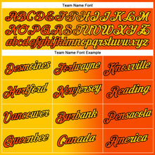 Загрузить изображение в средство просмотра галереи, Custom Orange Yellow-Black Gradient Fashion Performance T-Shirt

