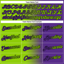 Загрузить изображение в средство просмотра галереи, Custom Purple Neon Green-Black Gradient Fashion Performance T-Shirt
