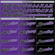 Load image into Gallery viewer, Custom Black Purple-Gray Gradient Fashion Performance T-Shirt
