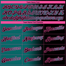 Загрузить изображение в средство просмотра галереи, Custom Black Teal-Pink Gradient Fashion Performance T-Shirt
