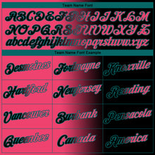 Load image into Gallery viewer, Custom Black Neon Pink-Teal Gradient Fashion Performance T-Shirt
