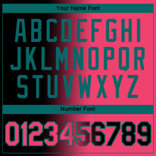 Load image into Gallery viewer, Custom Black Neon Pink-Teal Gradient Fashion Performance T-Shirt
