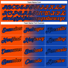 Charger l&#39;image dans la galerie, Custom Thunder Blue Orange-Black Gradient Fashion Performance T-Shirt
