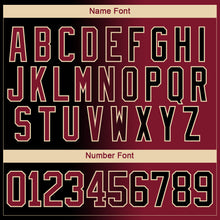 Charger l'image dans la galerie, Custom Black Crimson-City Cream Gradient Fashion Hockey Lace Neck Jersey
